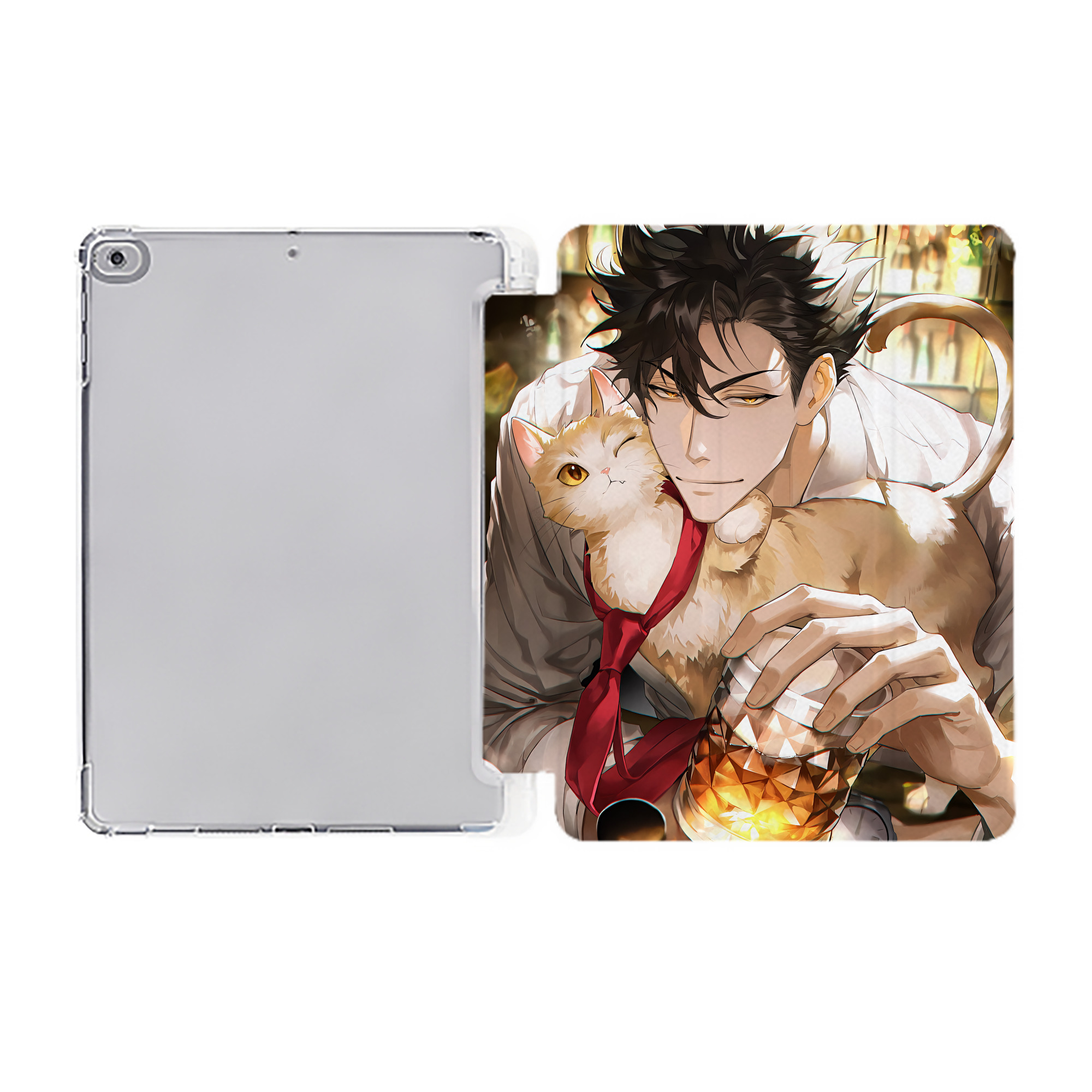 （画像用） ハイキュー!! Haikyu!! IPad ケース ペン収納付き 三つ折りスタンド PUレザー×シリコン 対応機種9.5/10.5/10.9インチ